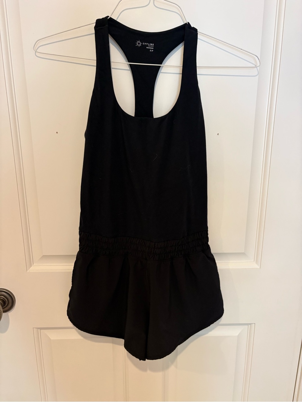 Offline By Aerie Athletic Romper (black)